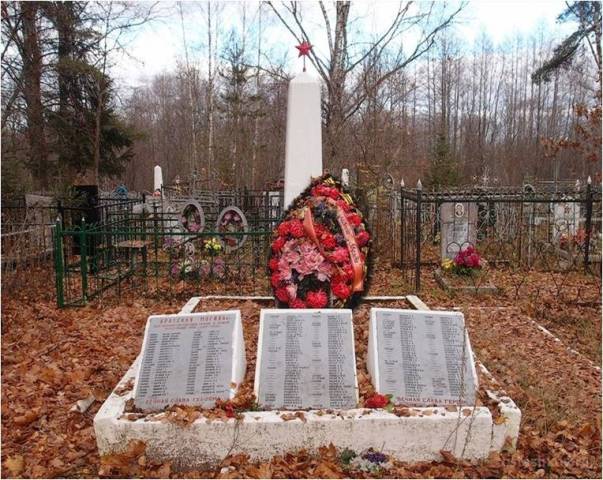 Братская могила №7 на городском кладбище г. Осташков.