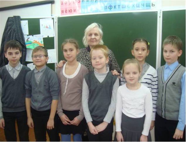 Встреча 3А класса с Федоровой Г.Е., дочерью Власова Е.С.